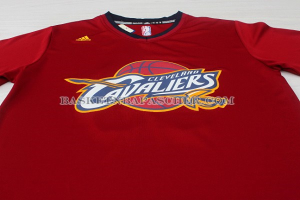 Maillot Manche Courte Cleveland Cavaliers James Rouge